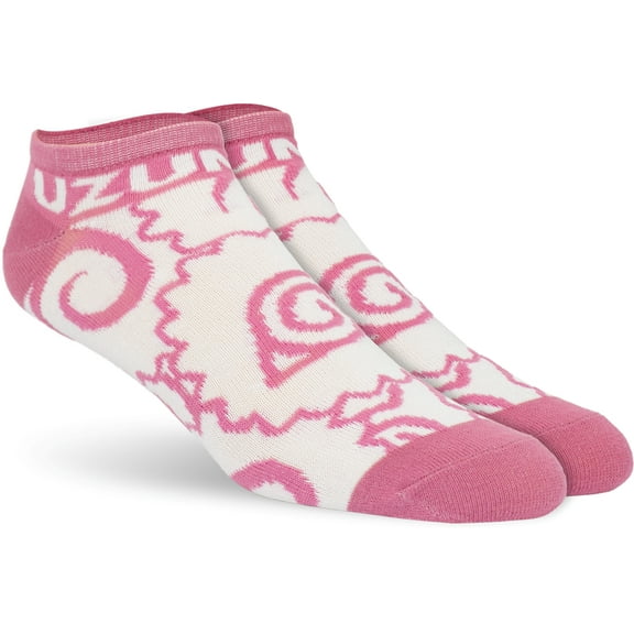 Naruto Shippuden Adult Ankle Socks Uzumaki Konohagakure Symbol Anime Officially Licensed One Size