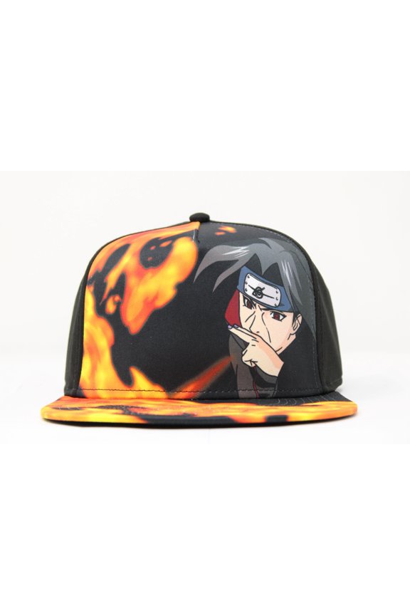 Naruto Shippuden Adult Flat Bill Hat Itachi Uchiha Anime Officially Licensed One Size