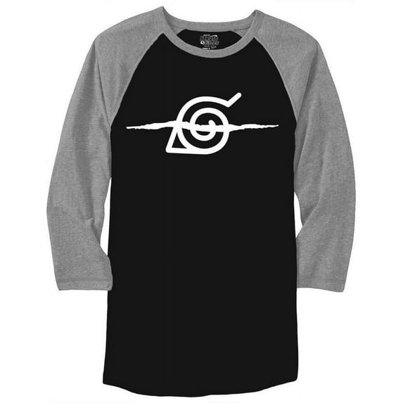Ripple Junction Naruto Shippuden Raglan Black/Heather Grey