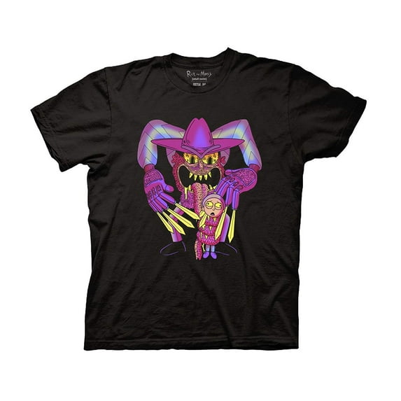 Ripple Junction Rick and Morty Adult Scary Terry Crew T-Shirt XL Black