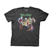 Ripple Junction Rick and Morty BBQ Group Season 2 DVD Art Adult T-Shirt Small Heather Charcoal