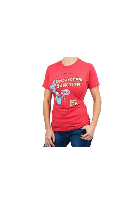 Schoolhouse Rock! “Conjunction Junction” Adult T-Shirt - Red M Unisex