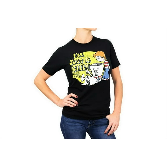 Ripple Junction Schoolhouse Rock! I'm Just A Bill Adult Black T-Shirt | XX-Large Unisex