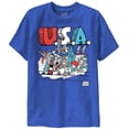 thumbnail image 1 of Schoolhouse Rock Youth USA Heavy Weight 100% Cotton Crew T-Shirt Royal, 1 of 2