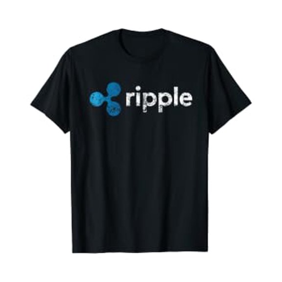 Ripple Logo Crypto Xrp Coin T-Shirt Cryptocurrencies Tee