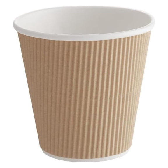 Ripple Paper Cups 8 oz 500 Pack for Coffee & Tea | Bulk 500 Count for Home, Office, Restaurants & Coffee Shops | Recyclable, Insulated, & Disposable 8 Ounce Cups