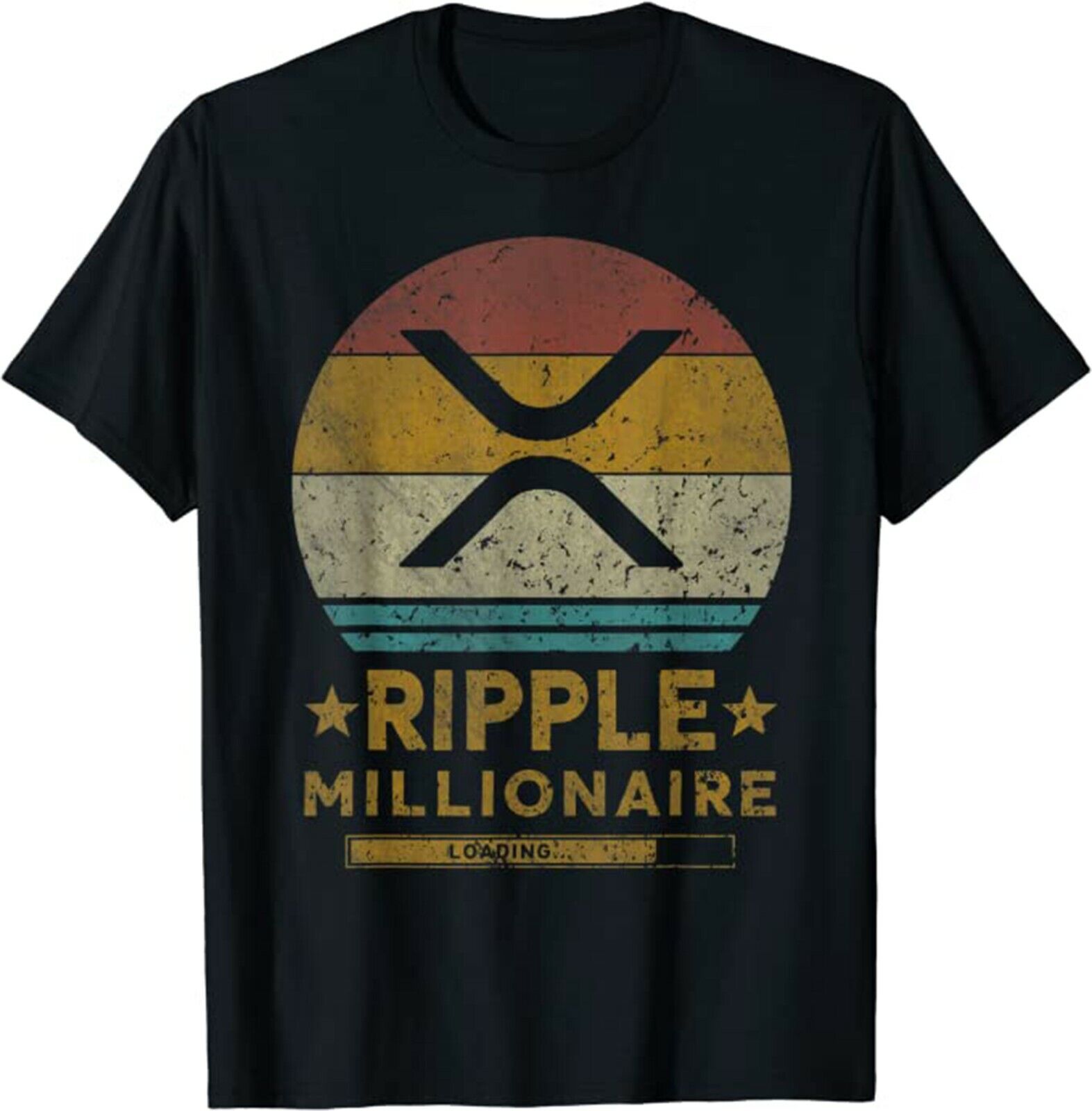 Funny Ripple Ripple X.R.P Coin Funny Ripple Millionaire Vintage T-Shirt, X.R.P Coin ...