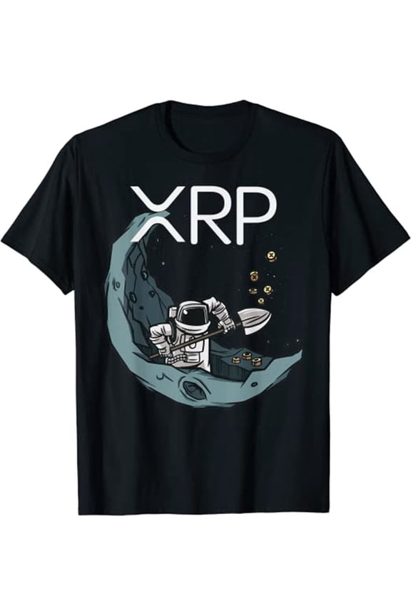 Ripple XRP Coin Bullrun Moon Crypto Cryptocurrency Investor T-Shirt, Coin Tee