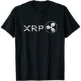 thumbnail image 1 of Ripple XRP Crypto Token Blockchain Technology white vintage T-ShirtMen and women, White Black T-shirt, size: Extra large S-4XL, 1 of 4