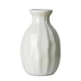 thumbnail image 1 of Rippled Ceramic Aromatherapy Bottle,Innovative Small Ceramic Bud Vases: A Tactile Design For Home Decor And The Saving Hydroponic Vases Ideal For Compact Living,White,3x1.8", 1 of 7