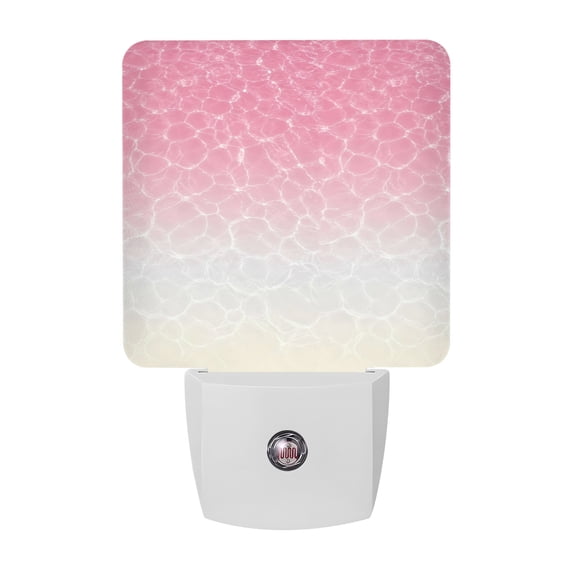 Rippled Liquid Waves LED Night Light, Coastal Minimalist Pink Clear ...