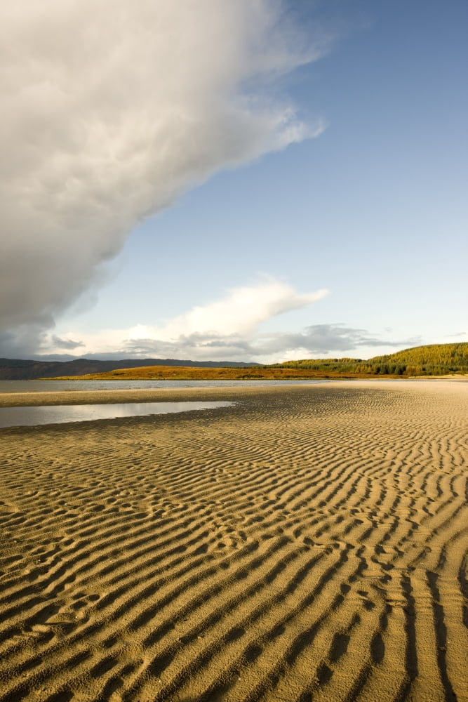 Rippled Sand On A Beach Argyll And Bute Scotland Canvas Art - John Short Design Pics (12 x 18)