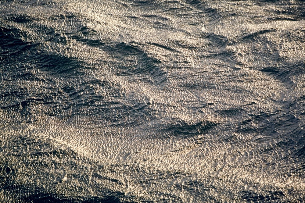 Ripples On Surface Of Ocean From Wind Gulf Of Alaska Autumn Canvas Art - Kevin Smith Design Pics (17 x 11)