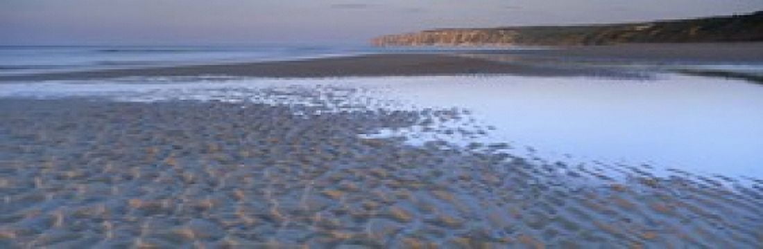 Ripples On The Sand Speeton North Yorkshire England United Kingdom Canvas Art - Panoramic Images (18 x 6)