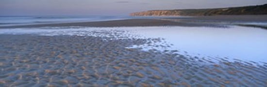 Ripples On The Sand Speeton North Yorkshire England United Kingdom Canvas Art - Panoramic Images (36 x 12)