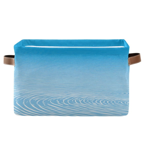 Ripples in Water Square Storage Bins with Handles Collapsible Containing Box 1 Pack