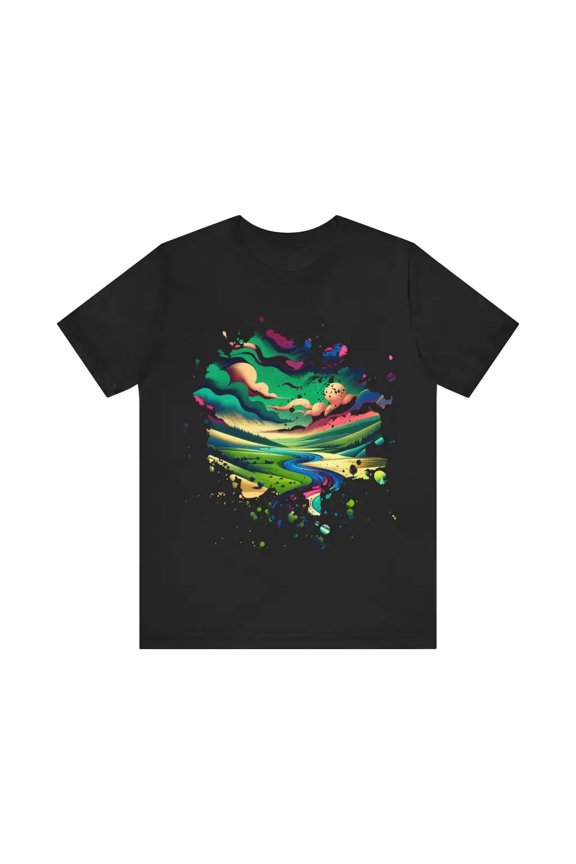 Rippling Terrain at Daybreak - Jersey Short Sleeve Tee