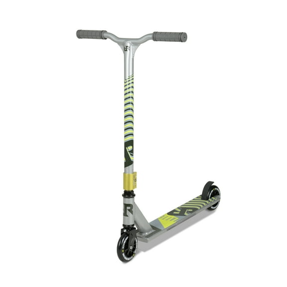 Riprail Matte Stunt Scooter Finished in Ghost Silver with Alloy Deck, Alloy Core Wheels and ABEC-9 Bearings