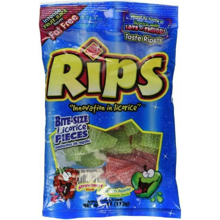 Rips Lovers Candy - Assorted Licorice Pieces, Strawberry
