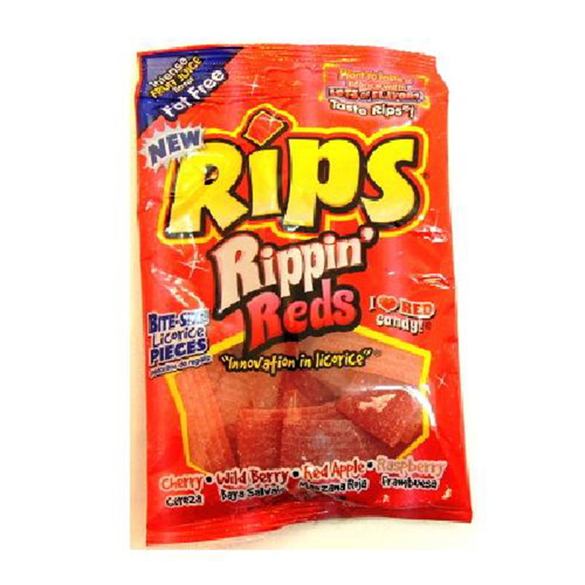 Rips Rippin Reds Licorice Candy 12 Bags of 4 oz - Walmart.com