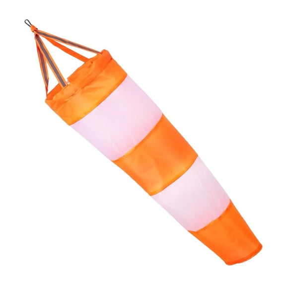 Ripstop Airport Windsock Heavy Duty Wind Direction Measurement Sock Bag with Reflective Belt Outdoor Aviation Flag