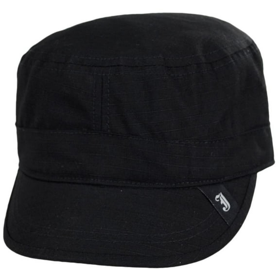 Ripstop Cotton Cadet Cap - S - Black