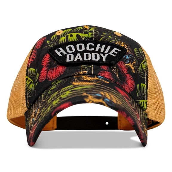 Combat Iron Ripstop Hoochie Daddy Patch Snapback Hat - Pineapple Express Camo - Lightweight, Tactical Fit, Adjustable Mesh Back Cap