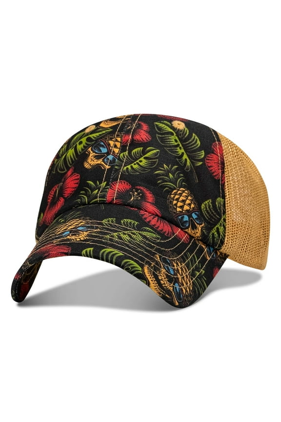 Ripstop Low Profile Snapback Hat – Breathable Mesh, Quick-Dry, Adjustable Fit – Pineapple Express