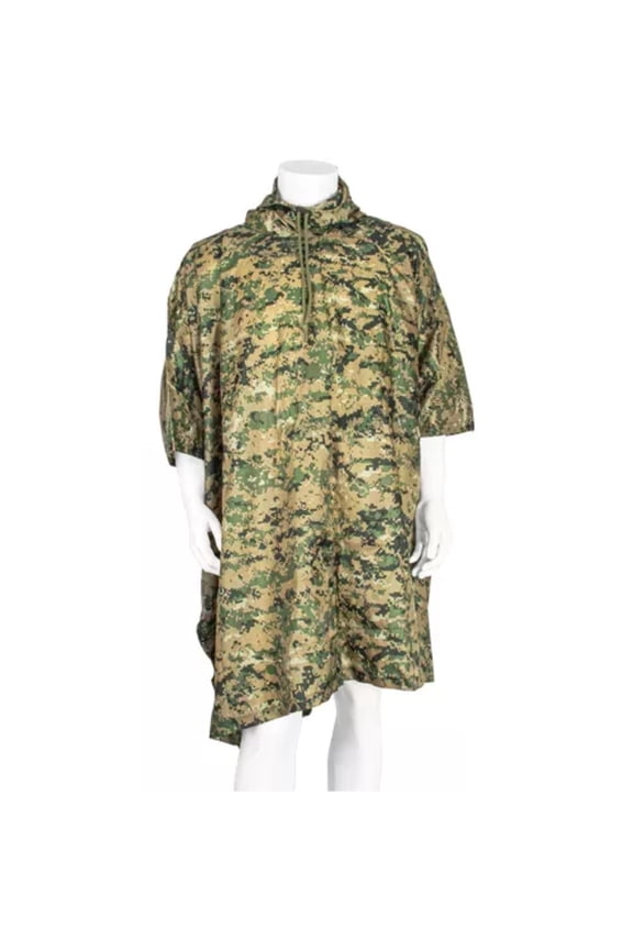 Ripstop Poncho - Digital Woodland