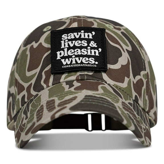 Ripstop Savin' Lives & Pleasin' Wives Low Pro Operator Hat Duck Camo