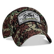 Ripstop Tiddy Tugger State Champions Patch Low Profile Hat Spotted Woodland Camo