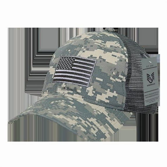 Ripstop Trucker Cap, USA Flag, ACU