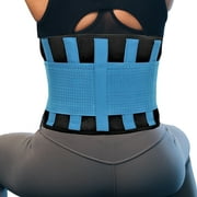 RiptGear Back Brace for Back Pain Relief and Support for Lower Back Pain - Lumbar Support and Back Pain Relief - Lumbar Brace and Back Support Belt for Men and Women - Blue (3X-Large)