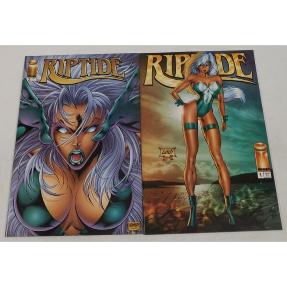Riptide #1-2 VF/NM complete series Rob Liefeld Youngblood spin-off ; Image