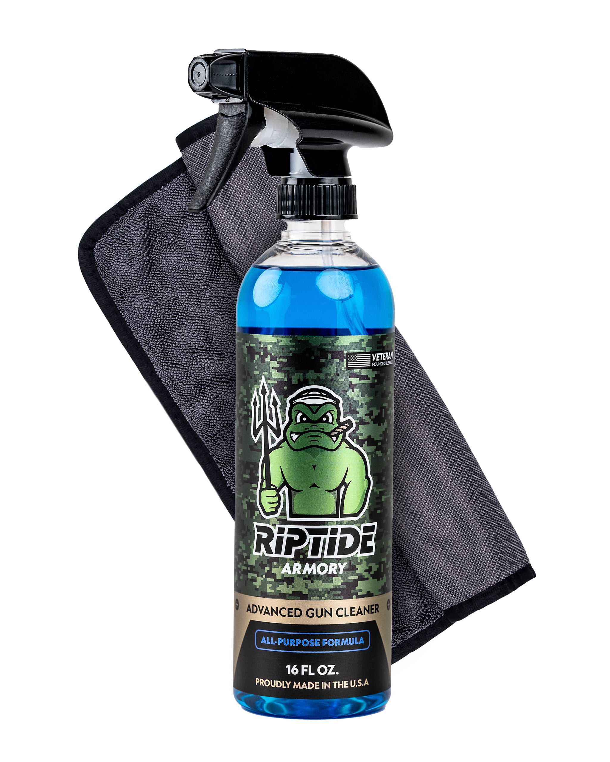 Riptide Armory Advanced Gun Cleaner Combo (16oz) Targets Carbon