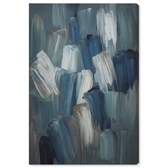 Riptide II Canvas Print Blue Wall Art by Art Remedy, Gallery Wrapped, 36 x 54