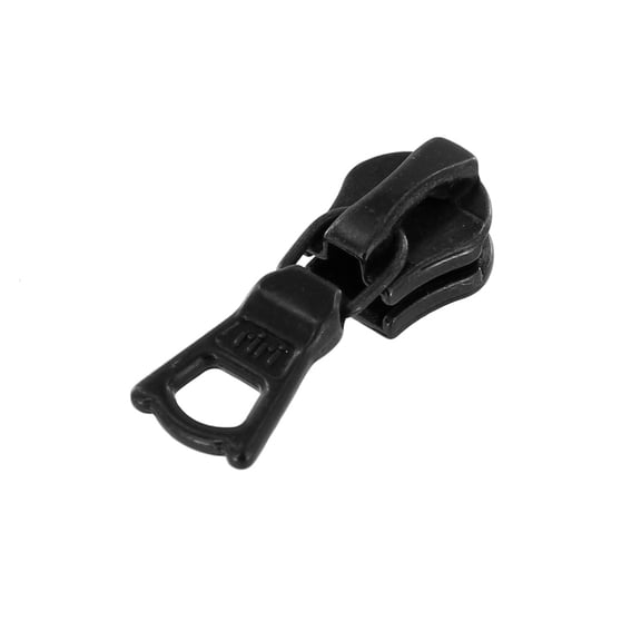 Riri Flach Zipper Pull, Black