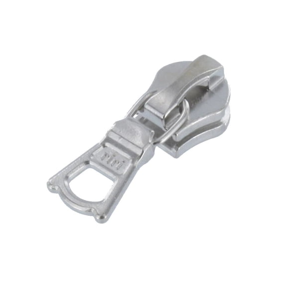 Riri Flach Zipper Pull, Nickel Plate