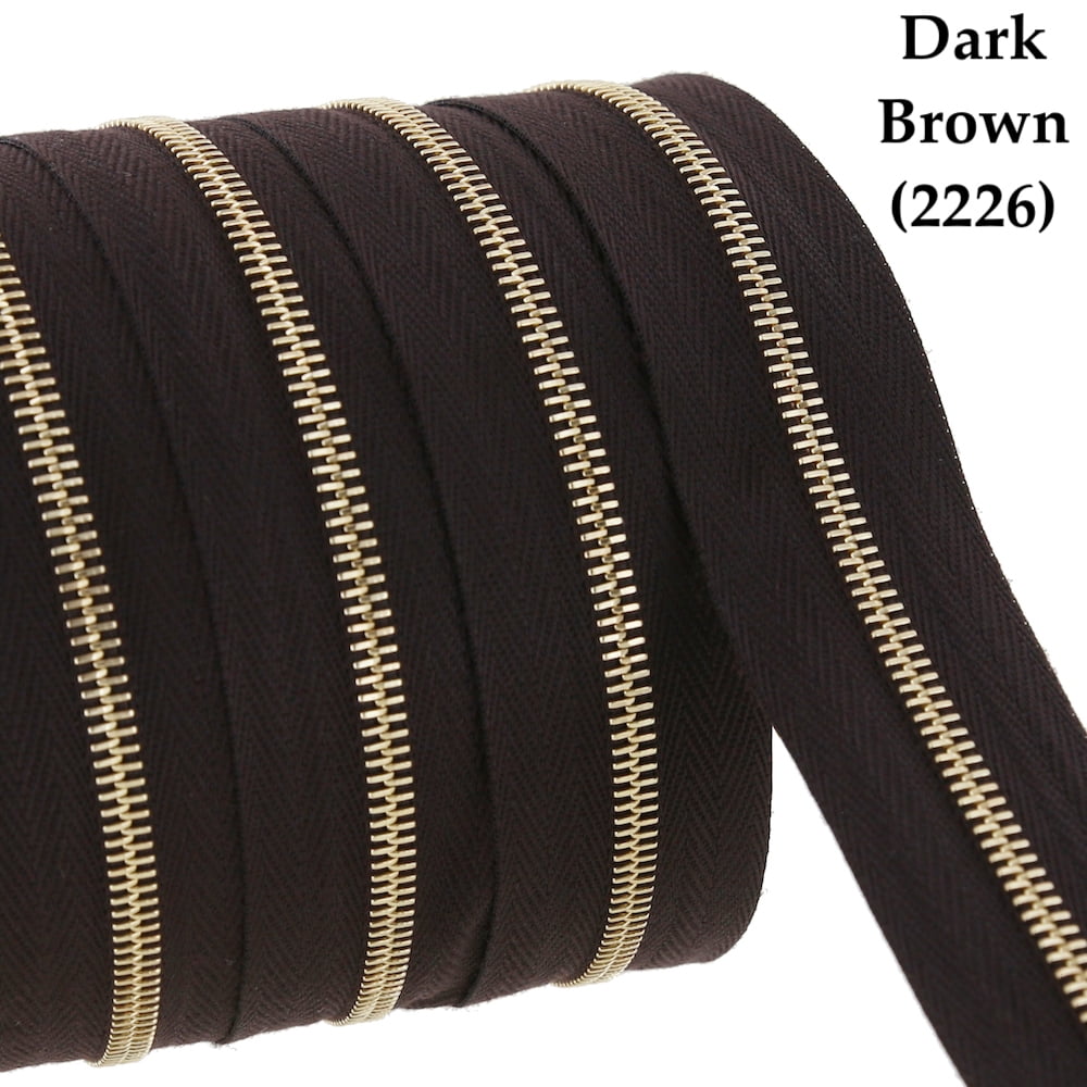 Riri Zipper, Continuous Chain, Combi, Brass Teeth (GO) - Walmart.com