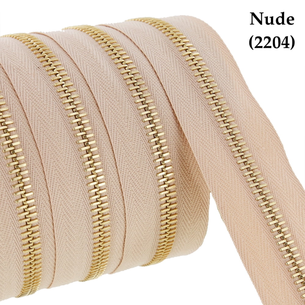 Riri Zipper, Continuous Chain, Combi, Brass Teeth (GO) - Walmart.com