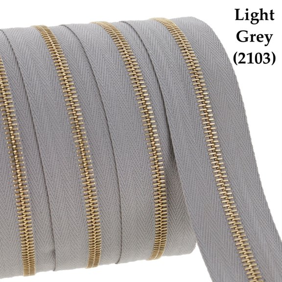 Riri Zipper, Continuous Chain, Combi, Brass Teeth (GO)