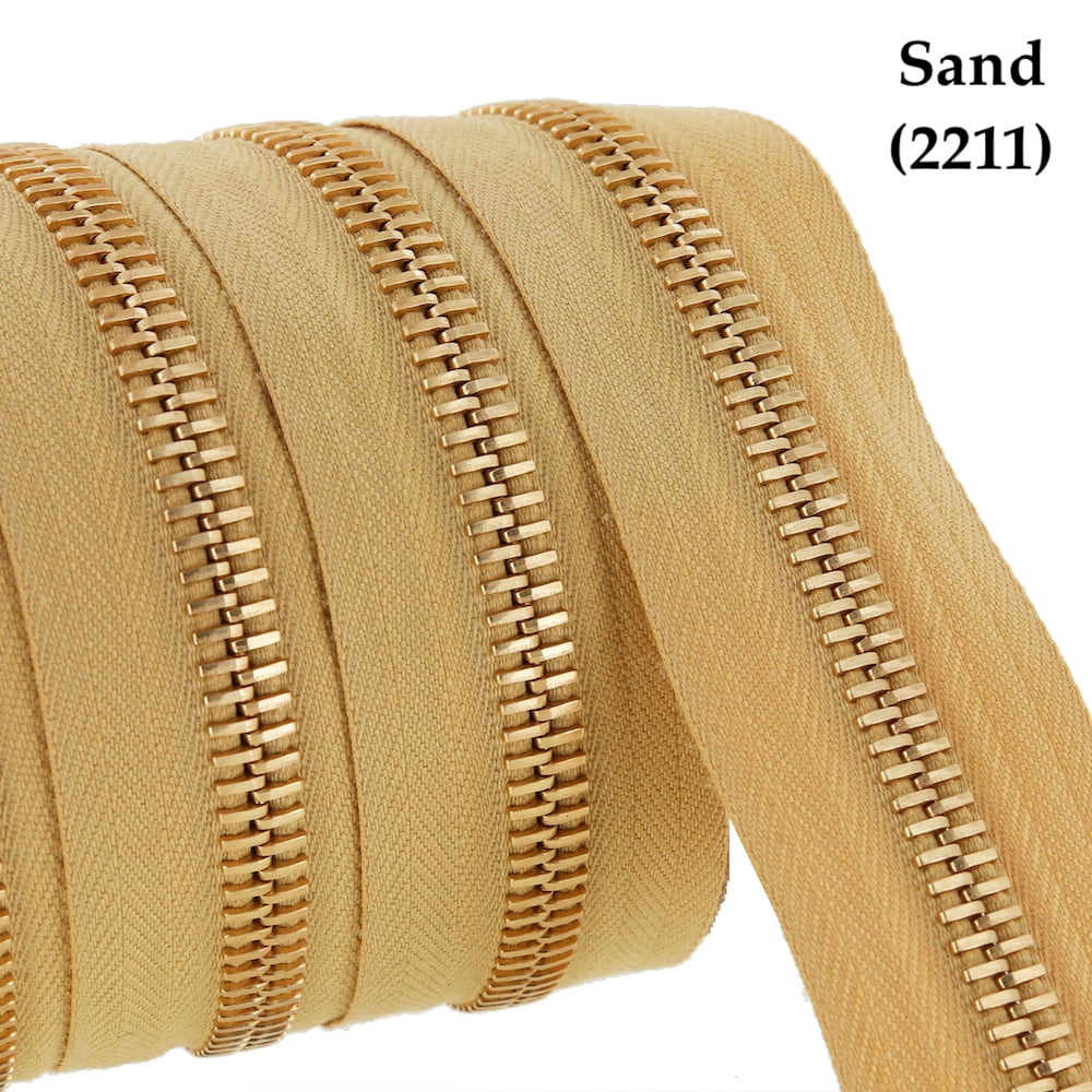 Riri Zipper, Continuous Chain, Combi, Brass Teeth (GO) - Walmart.com