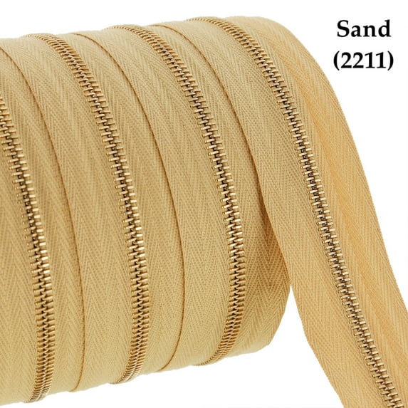 Riri Zipper, Continuous Chain, Combi, Brass Teeth (GO)