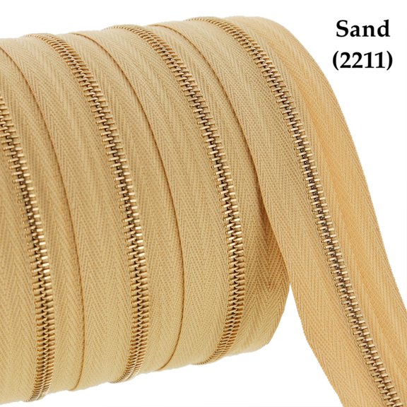 Riri Zipper, Continuous Chain, Combi, Brass Teeth (GO)