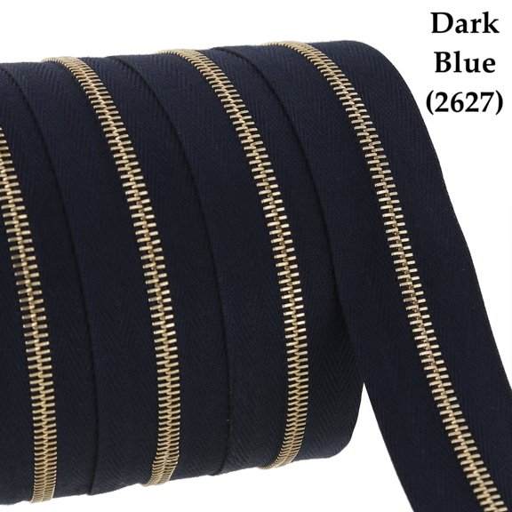 Riri Zipper, Continuous Chain, Combi, Brass Teeth (GO)