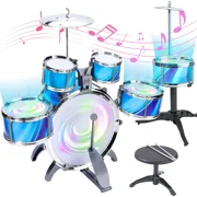 Rirool 15-Piece Toddler Instrument Set with Drumsticks - Perfect Beginner Musical Instruments for Boys Girls Kids Age 3-5