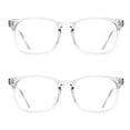 thumbnail image 1 of Rirool 2 Pack Blue Light Blocking Computer Glasses, White Clear Lens Anti Eyestrain UV400 Screen Glasses for Women Men Reading Gaming TV Phone Office Work Screen Time Comfort Test Kit, 1 of 10