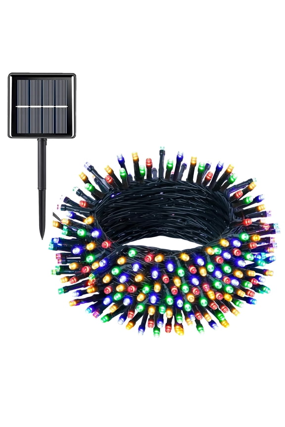 200LED 72ft Solar String Lights - Waterproof, 8 Modes for Gardens, Wedding, Party, Christmas Tree, Curtains - Multicolor Ambiance Lighting - Outdoor Decor
