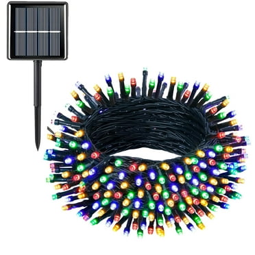 Rirool 200LED 72ft Solar String Lights - Waterproof, 8 Modes for Gardens, Wedding, Party, Christmas Tree, Curtains - Multicolor Ambiance Lighting - Outdoor Decor