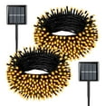 thumbnail image 1 of Rirool 2Pack 72ft 200 LED Solar Christmas Lights - Warm White, Waterproof Outdoor String Lights with 8 Modes for Garden, Patio, Party - Christmas Decorations, 1 of 9